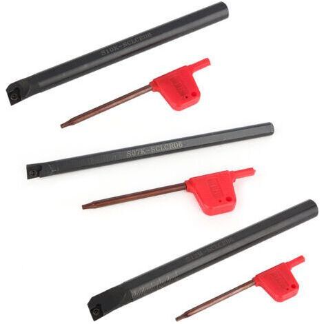 SCLCR Lathe Internal Boring Turning Bar Holder 10pcs CCMT0602 Insert 3pcs Wrench (1/4)