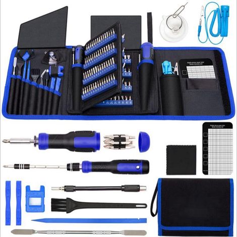 Jeu de tournevis 190 pièces pour téléphone portable, ordinateur, console de jeu, lunettes, outils de réparation électronique, lot de vis combinées (1/2)