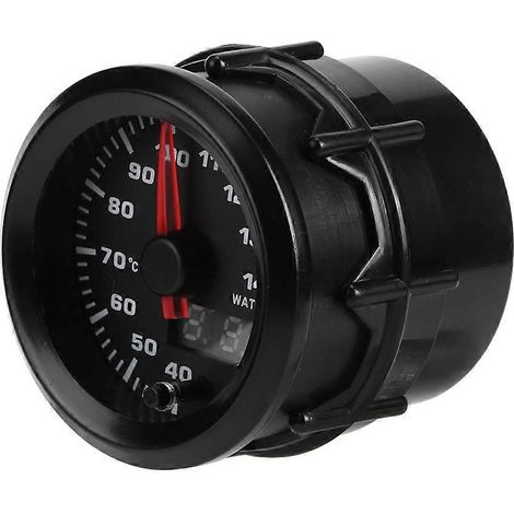 2 Zoll (52 mm) Kfz-Wassertemperaturanzeige, digitale Zeigeranzeige mit Schrittmotor, Motortemperaturmesser, präzise Anzeige, fahrzeugkompatibel, eingebauter Temperatursensor, Armaturenbrett. (1/5)