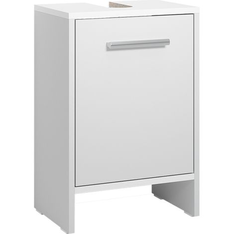 Meuble vasque simple Karli, Blanc, 38.2x57cm avec la porte, Vicco (1/5)