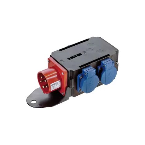 Bachmann CEE-Adapter 1xSt.16A 400V 3xSchu 349.028 (1/2)
