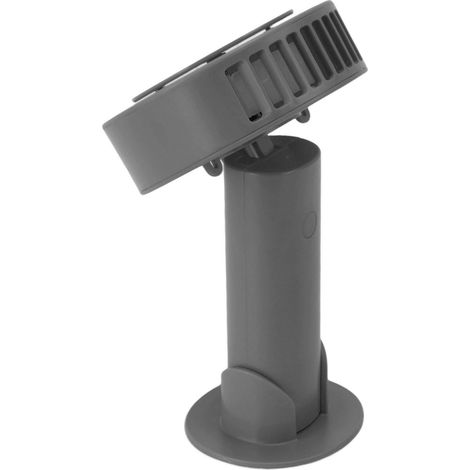Ventilateur électrique portable à 3 vitesses, mini ventilateur de poche USB, gris, pour l'intérieur et l'extérieur (1/5)