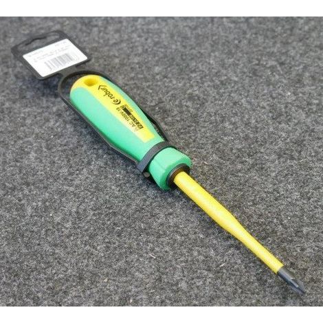Tournevis tri-matière isolant affleurant Pozidrive PZ 2x100mm AGI ROBUR