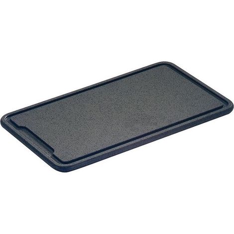 Zassenhaus 60041.0 Tagliere rettangolare in polietilene PE500 con scanalatura e piedini antiscivolo colore Grigio antracite