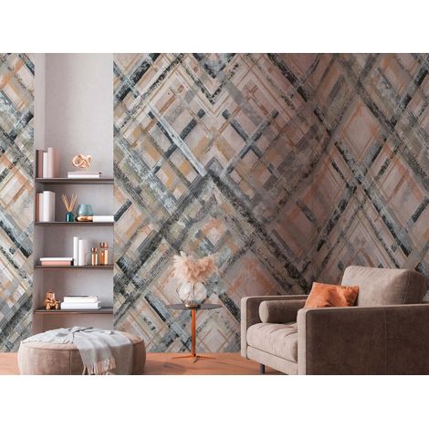 A.S. Creation Fototapete Livingwalls The Wall II 392281 Ein Motiv pro Rolle 2.80 x 2.65 m Abstrakt Grau (1/3)