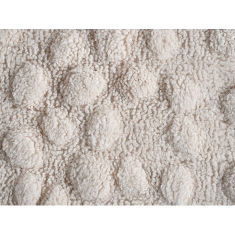 Tapis en relief 100% laine tufté main effet galet - 160 x 230 cm - Ivoire - ORABEL (1/3)
