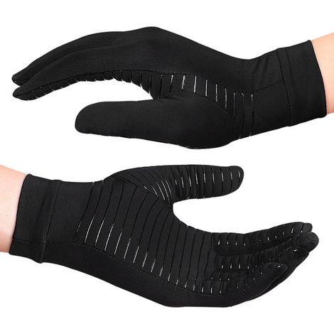 Gants de compression arthrite doigts longs taille M cuivre pour hommes femmes (1/5)