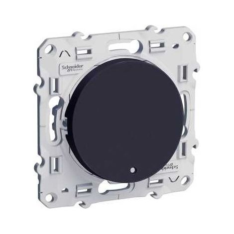Bouton-poussoir ODACE 10 A à vis lumineux anthracite 0,15 mA - SCHNEIDER ELECTRIC - S546276