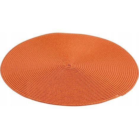 Set de table en paille pour assiettes, terre cuite, 38 cm, 1 pièce. (1/2)