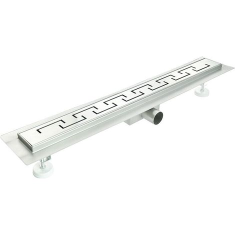 Canalina doccia canalina di scarico a pavimento acciaio inox mod. Doric 110 cm
