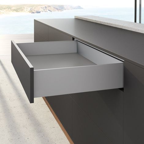 Hettich – Profil Avantech You L.350 x H.139 mm en acier revêtu de poudre – Système de tiroir ajustable – Set complet d'installation – 9255295 (1/4)