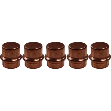 Lot de 5 Boutons de Meuble Matière Cuivre Laiton "Vintage-Rétro" - Ø18 - Arcanaute (1/2)