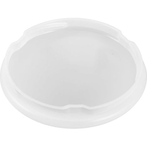 White Acrylic Ceiling Fan Lampshade, Diameter 19 cm, Height 1.5 cm, Replacement Lamp Cover for Lighting, Soft Light Diffuser, Easy Installation (1/5)