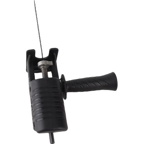 Adaptateur de scie alternative portable pour perceuse électrique multifonctionnelle, outil modifié avec poignée ergonomique et 3 lames de scie pour la découpe du bois et du métal. (1/5)