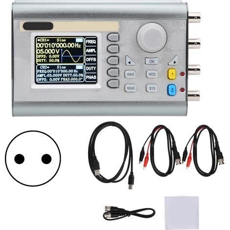 JDS2900-60M 2-Kanal-DDS-Signalgenerator mit Arbiträrsignalfunktion und AC100-240V-Netzteil (1/5)