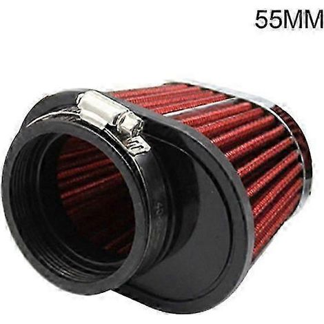 Filtre à air universel 51/55/60 mm pour moto, voiture, mini-moto, auto, tête champignon, accessoires modifiésred-2 (1/5)