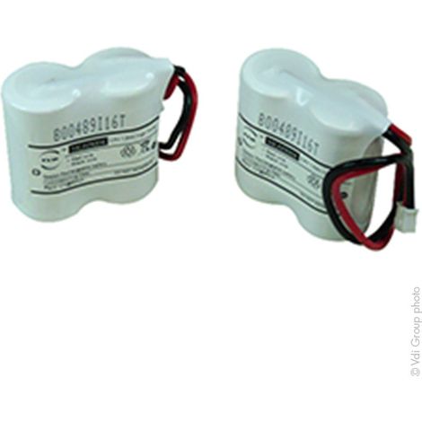 NX - Batterie eclairage secours  lot de 2 batteries : 2x SC ST1 2.4V 1.6Ah JST (1/2)
