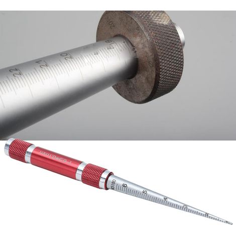 Jauge de Mesure d'Ouverture Conique en Acier Inoxydable pour Diamètre Intérieur 1‑6,5mm