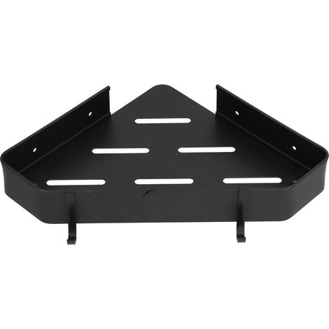 Étagère d'angle en aluminium, de forme triangulaire, à un seul niveau, pour cabine de douche, salle de bain, toilettes d'hôtel. (1/5)