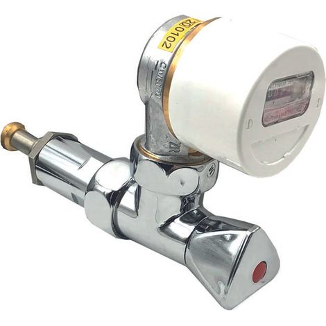 Contatore da arredo cromato per acqua fredda/calda "simplex" 1/2"