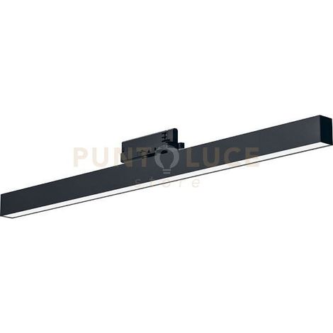 Reglette LED GFA 36W per Binario Trifase 4000K 2946lm Fascio 38° Alluminio Nero Opaco - Gealuce