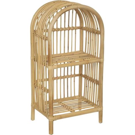 Bibliothèque Enfant en Rotin Baly 76cm Beige (1/2)