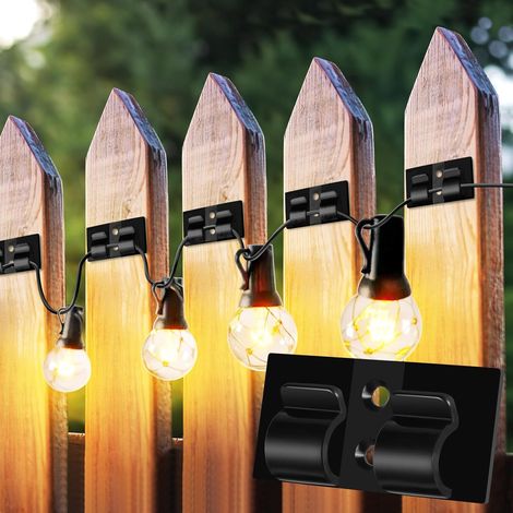 15 Clips de Câble Auto-Adhésifs pour Guirlande Lumineuse, Fixation Pratique pour Décorations de Noël et Bureau (1/5)