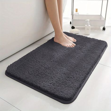 Super saugfähige und rutschfeste Badematte für Badezimmer, Schlafzimmer und als dekorative Fußmatte für Zuhause, aus Polyester (1/5)