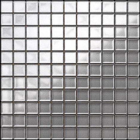 Ilcom – Mosaïque en verre 30 x 30 cm pour salle de bain – Résistante aux hautes températures – Facile à découper – Nettoyage simplifié