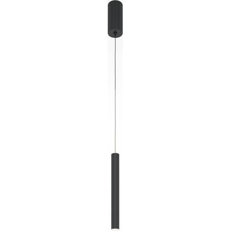 Maytoni Pro Shade Lampada a sospensione moderna e sottile, nera, 4000K, 500lm, paralume in acrilico (1/2)