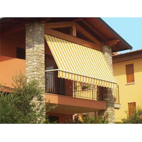TENDA DA SOLE A CADUTA 300x250 cm - Colore Giallo/Bianco