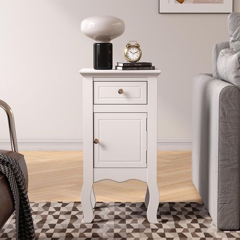 Wooden Bedside Table Nightstand with Drawer (1/5)