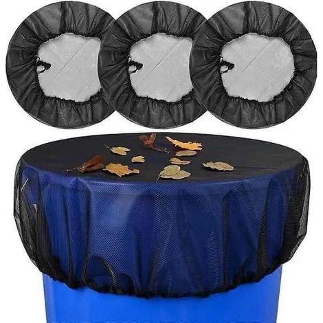 Ecleanfy - Lot de 4 filets de protection pour récupérateur d'eau de pluie, diamètre 60 cm (1/5)