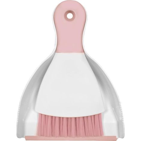 Mini balai et pelle à poussière petit ensemble pelle et balayette clavier de table de cuisine canapé pour animaux (rose)
