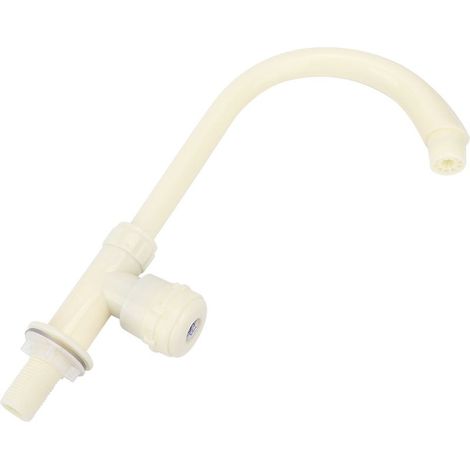 Robinet de cuisine vertical rotatif à eau froide simple en plastique G1/2 po pour la maison (1/5)