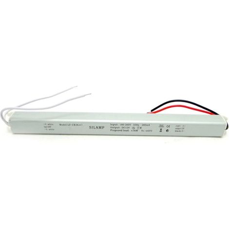 Transformateur 220V 12V 60W IP44 DC 5A - SILUMEN