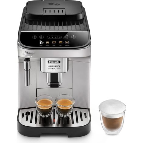 De'Longhi Magnifica ECAM292.33.SB, Macchina da caffè Automatica, Chicchi macinati al momento, 4 Bevande One Touch, Montalatte classico, Spegnimento Programmabile, Argento (1/4)
