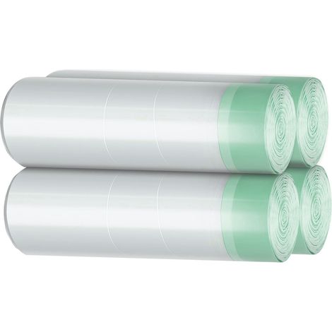 100 pièces sacs poubelle 13 gallon multi-usage étanches renforcés parfumés vanille pour salon cuisine toilettes (1/4)