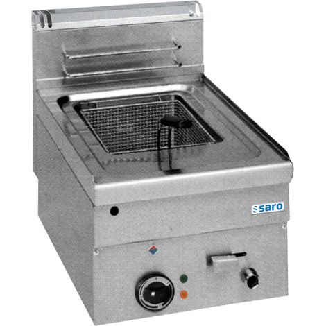 Friteuse électrique - 10L - Température 90-190°C - Zone froide - Robinet vidange - Saro