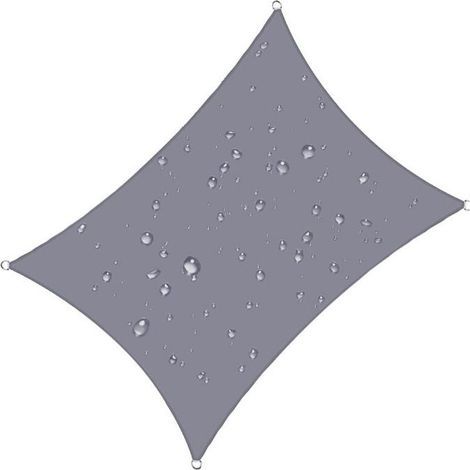 Voile d'ombrage - 4x5 m - Rectangulaire - Imperméable - Protection 93% UV