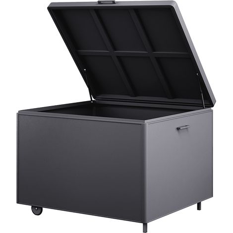 Jardinière en aluminium anthracite Homms, jardinière de balcon (1/5)