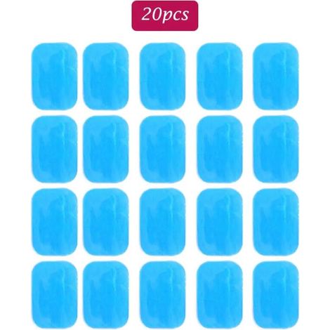 10/20 replacement hydrogel electrodes/patches for EMS muscle training and abdominal massage (ABS training tool) 05293-AquaForge