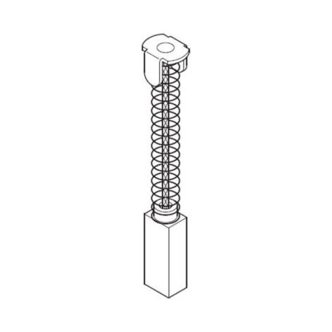 COPPIA SPAZZOLE SPAZZOLA A CARBONCINO RICAMBIO PER UTENSILI FELISATTI 13701V 6,5X12,5X20 PZ.2 (13697)