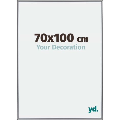 yd. - Cadre photo 70x100 - Argent Brillant - Plastique - Annecy