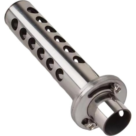 Chicane Échappement Moto 48mm, DB Killer Universel en Acier Inox, Réducteur de Bruit Amovible pour Silencieux Échappement Moto, avec Vis (1x Fixation par vis inférieure) (1/5)