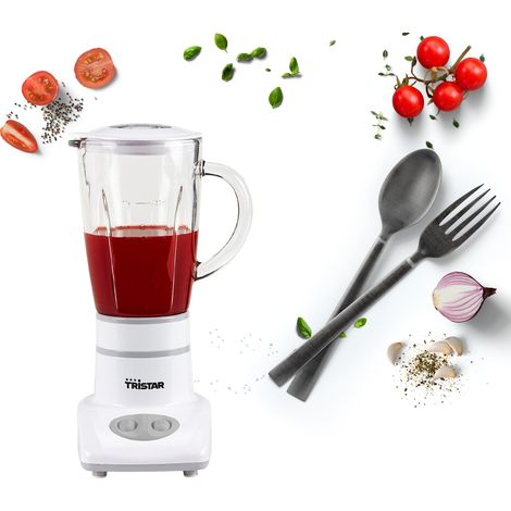 Standmixer 0,45L Glasgefäß, 2 Stufen, 4 Edelstahlmesser - 180 Watt