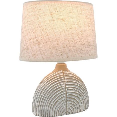 9 Inch Beige Shade Table Lamp - L14 x W23 x H30 cm