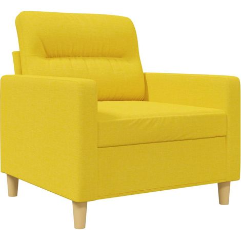 Fauteuil relax Fauteuil Jaune clair 60 cm Tissu (1/5)