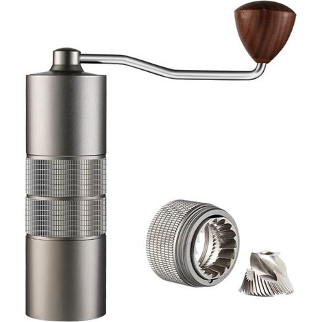 Molinillo de café manual，de acero inoxidable，con ajustes regulables，perfecto para el hogar，el camping y como regalo (1/5)