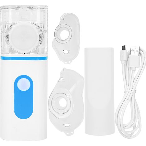 Atomiseur Ultrasonique Portable pour Enfants et Adultes - Nébuliseur à Médicament Liquide Bleu (1/5)